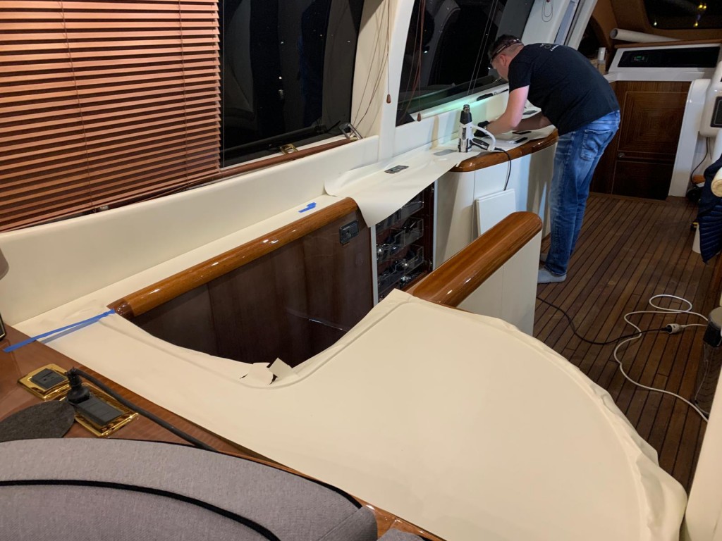 covering intérieur yacht